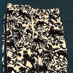 Anthropologie Maeve Black and White pants